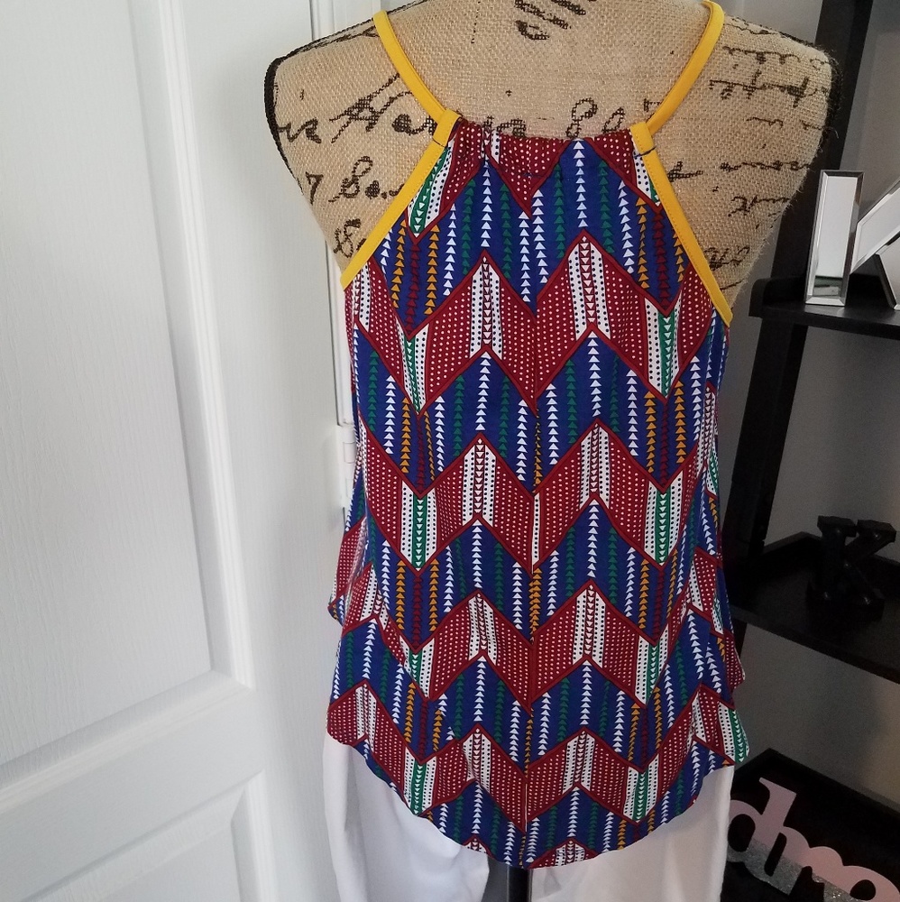 Multi-color Sleeveless Top